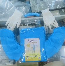 Bộ 7 món áo choàng cách ly dùng 1 lần Qilila