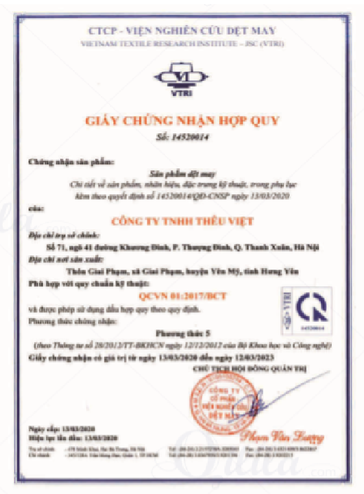 Chứng chỉ Qilila