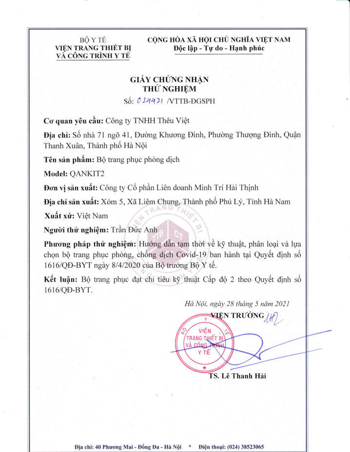 Chứng chỉ Qilila